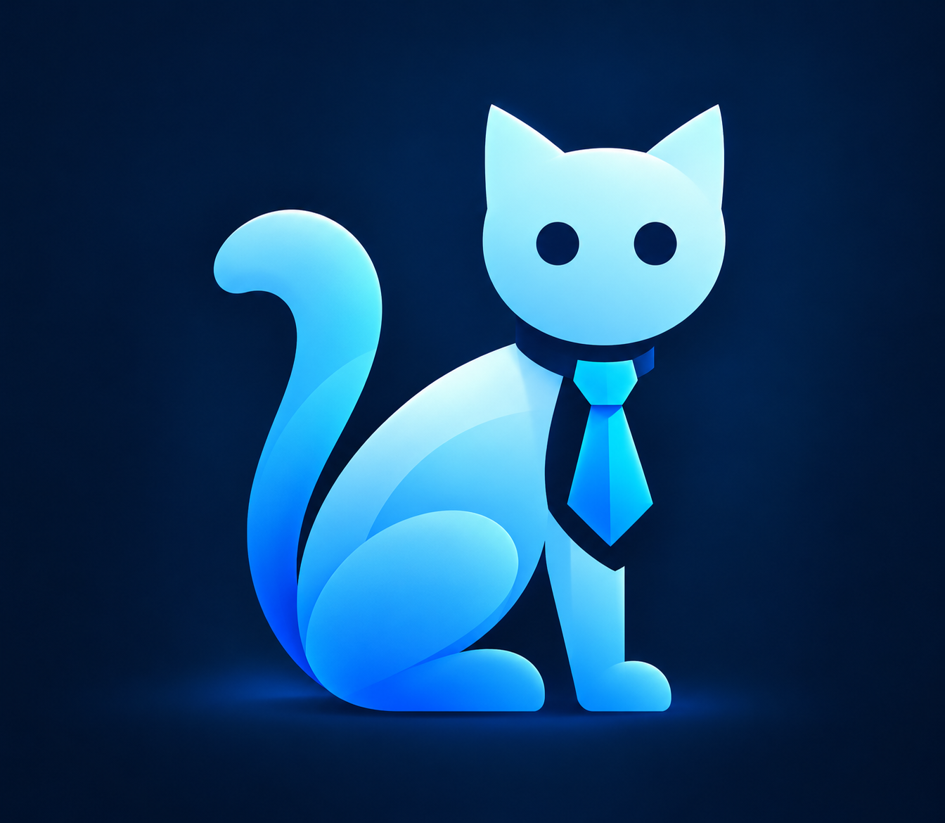 CP Web Design cat with tie logo